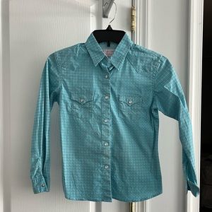Girls panhandle pearl snap rodeo shirt